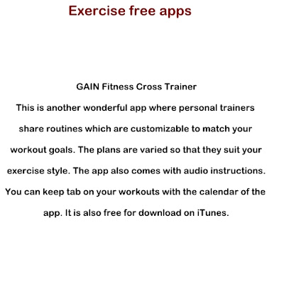 Exercise free apps 