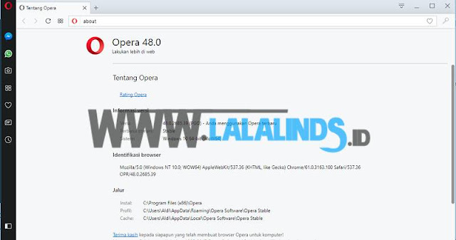 Download Opera 48.0 Build 2685.39 Terbaru Offline Installer