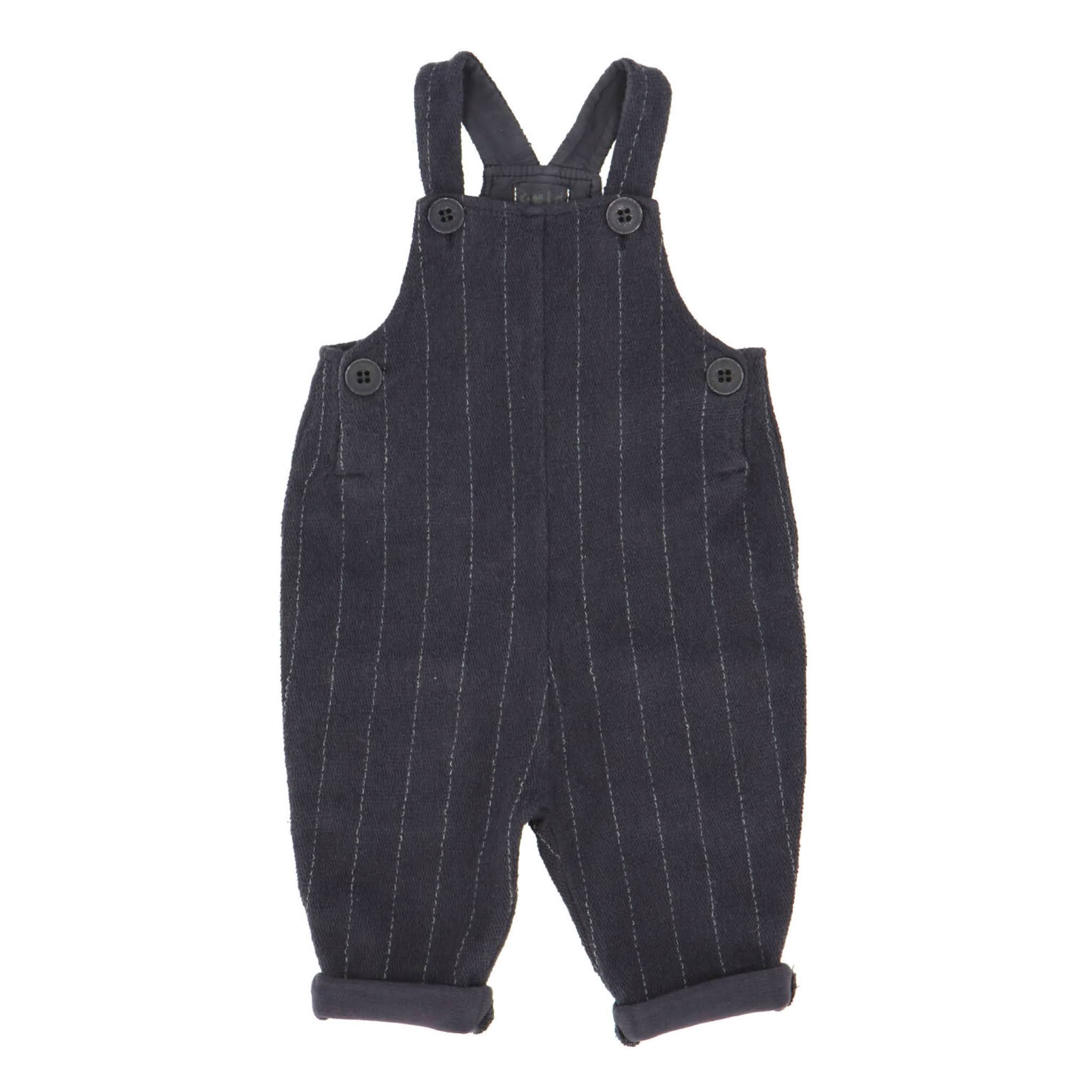 Kids Navy Blu Overalls from Heart of Gold