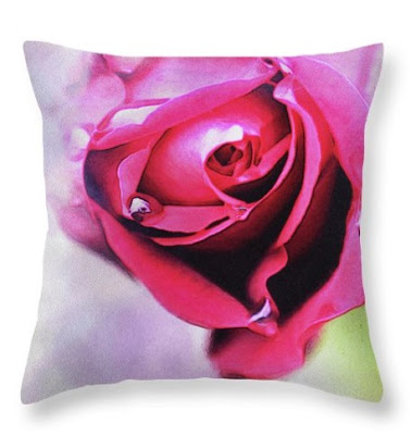 Rose Throw Pillow