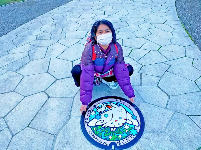 Hakodate City Pokemon manhole cover