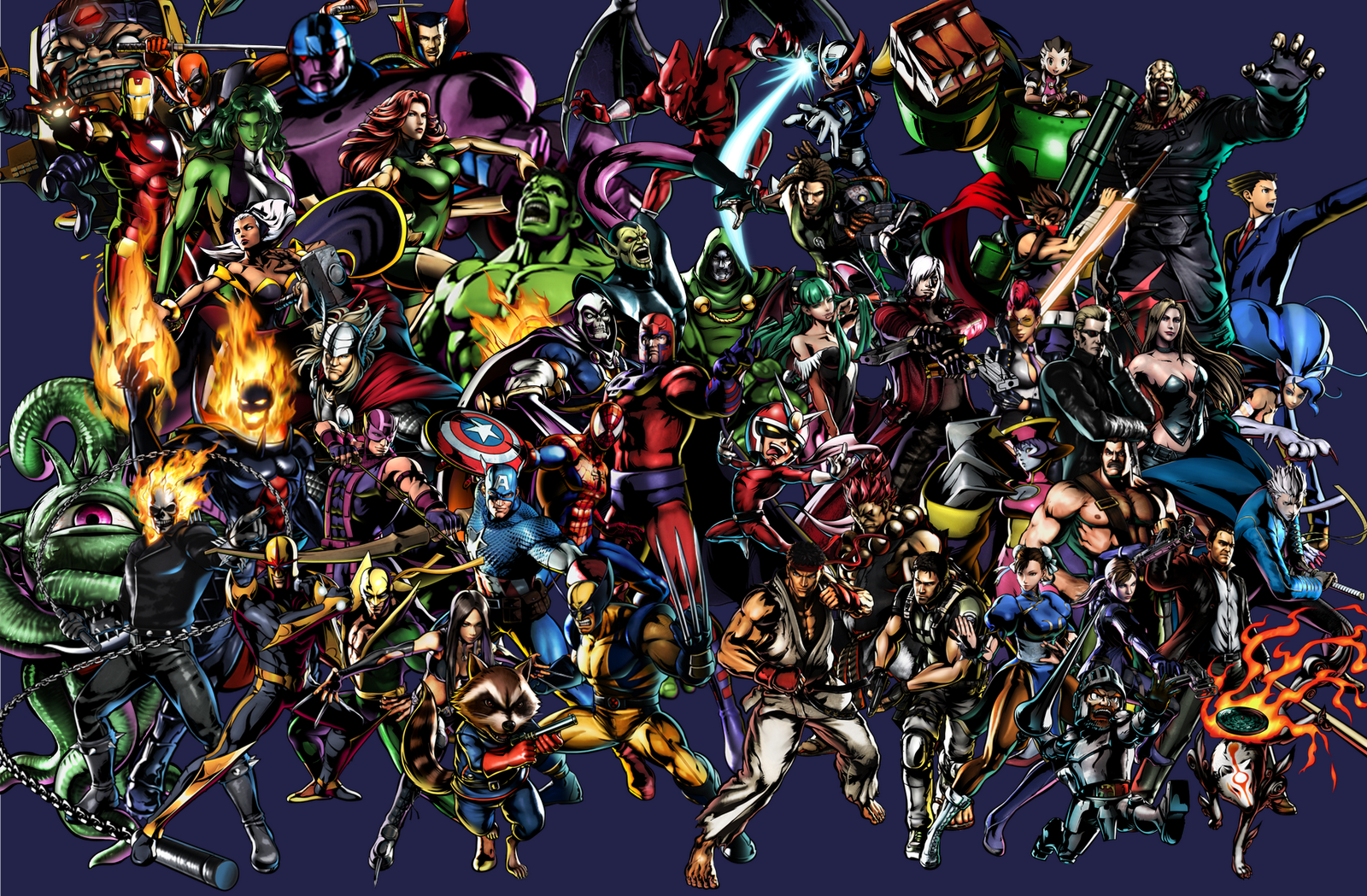 free wa11papers: Wallpaper Ultimate Marvel Vs Capcom 3