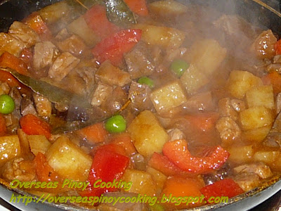 Menudo with Baked Beans - Cooking Procedure