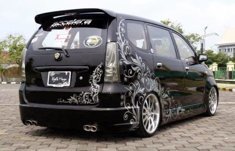  Modifikasi avanza ceper veloz hitam putih silver all new 