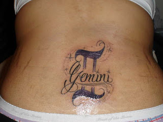 Zodiak Tattoos Gallery - Gemini Tattoo