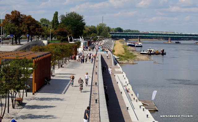 Warszawa Warsaw Wisła nad Wisłą Bulwar Jana Karskiego