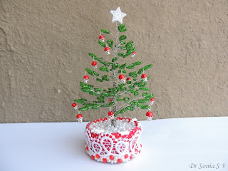 Beaded christmas tree