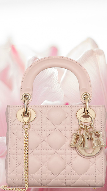 ♦Lady Dior mini powder pink Lady Dior cannage lambskin bag #brilliantluxury