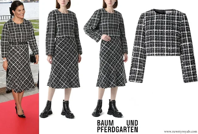 Crown Princess Victoria wore Baum und Pferdgarten Maygen top and Schain skirt