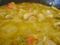 Pollo al curry verde tailandés