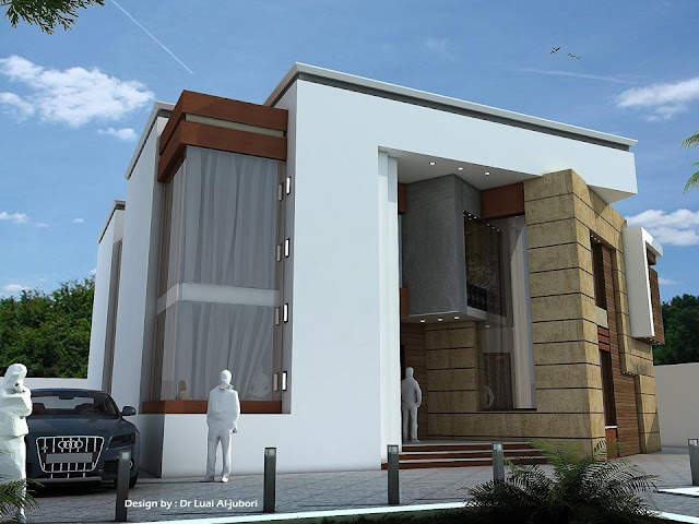 Desain rumah mewah minimalis modern 2 lantai