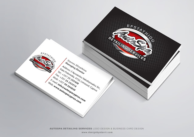 AUTOSPA DETAILING SERVICES BUSINESS CARD DESIGN