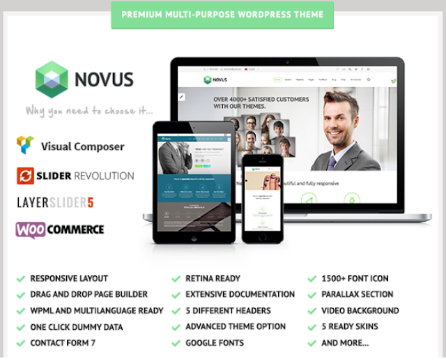 Responsive Multipurpose WordPress Template