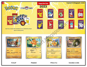 happy meal toys right now - McDonalds Pokemon 2023 booster packs set x 10