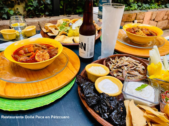 Cocina Michoacana en Restaurante Doña Paca en Pátzcuaro