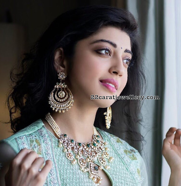 Pranitha Subhash Pachi Necklace