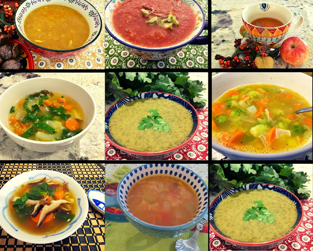 Fall soup collage