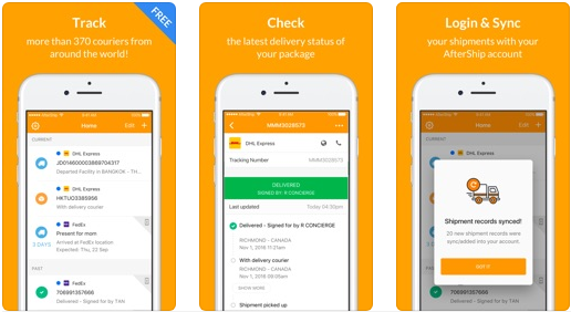 تطبيق AfterShip Package Tracker
