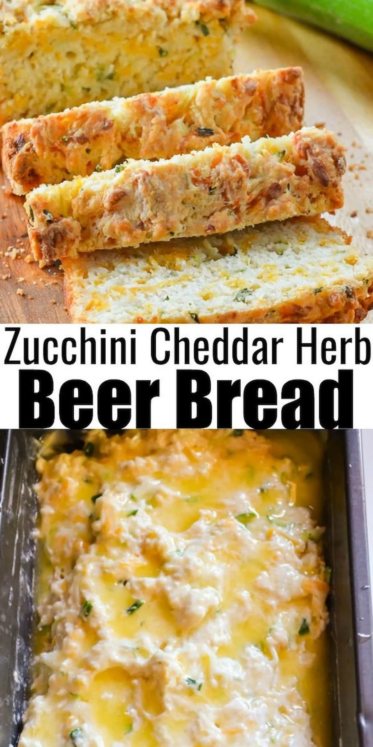 Zucchini Cheddar Cheese Beer Bread