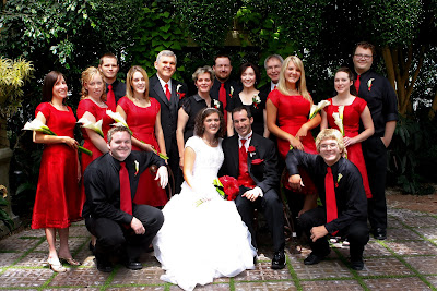 Wedding Partys on Here Is Our Fabulous Wedding Party  I Love Red  White  And Black   It