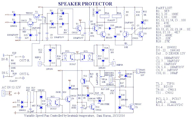 Speaker Portection Circuit using transistor