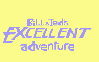 Bill & Ted's Excellent Adventure C64 title screen