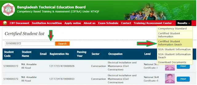 NTVQF Level-1 সার্টিফিকেট ডাউনলোড করার নিয়ম