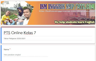 PTS Gasal, Online, Daring, PJJ, Kelas VII, 7, SMP, MTs, 2020, 2021