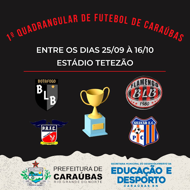 Vem aí! I Quadrangular de Futebol "Antônio Alcivan Fernandes" em Caraúbas