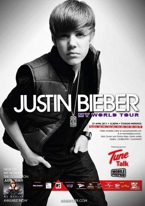 justin bieber tour poster. Justin Bieber, I#39;m coming!! ♥