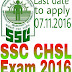 SSC CHSL Exam 2016 : Notification Released