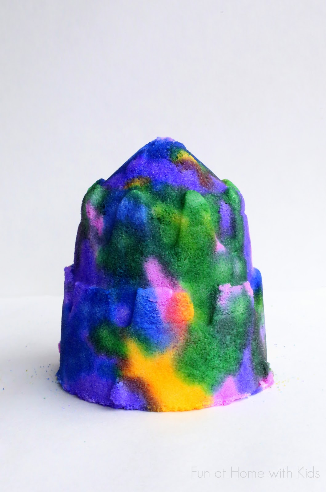 Painted Salt Sculptures - a NEW recipe and activity from Fun at Home with Kids - fun for all ages from toddler on up!