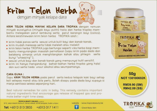 Baby Herbal Cream Tropika Beauty Murah