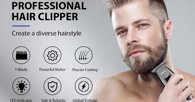 Save 71% VGR Rechargeable Cordless Professional Hair Trimmer Beard Trimmer Kit 