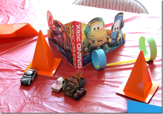 Tablescape for Planes and Cars the Movie Party- #shop #WorldofCars