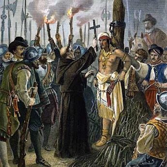 BlueisKewl: August 29, 1533: Pizarro Executes the Last Inca Emperor  Atahuallpa