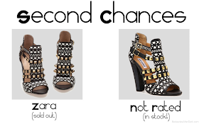 Zara Look-Alike Studded Sandal - Black & White Printed Cutout Sandals