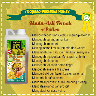 Jual Madu Al Qubro Pollen, Produsen Madu Al Qubro Premium Pollen