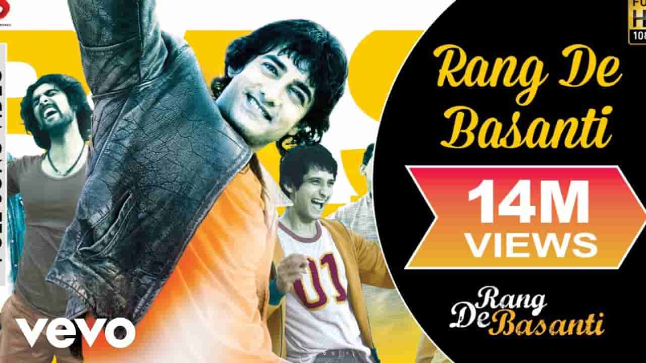 Mohe rang de basanti lyrics Rang de basanti Daler Mehndi x K. S. Chithra Bollywood Song