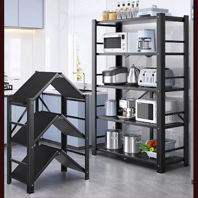 5-Tier Kitchen Unit Heavy Duty Metal Storage Shelves for interior design