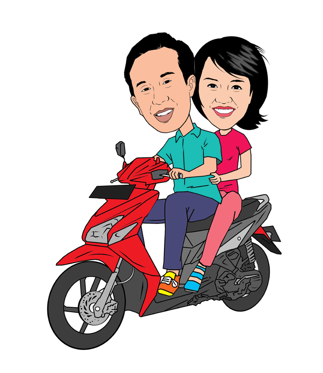 Karikatur Bermotor