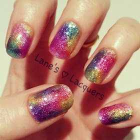 opi-sheer-tints-rainbow-blobbicure-over-glitter-base-nail-art 