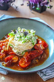 Pasta grüne Bohnen Ricotta Tomatensoße 