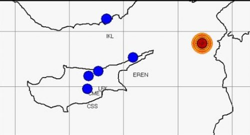 5.0 magnitude earthquake occurs off Erenköyn north Cyprus