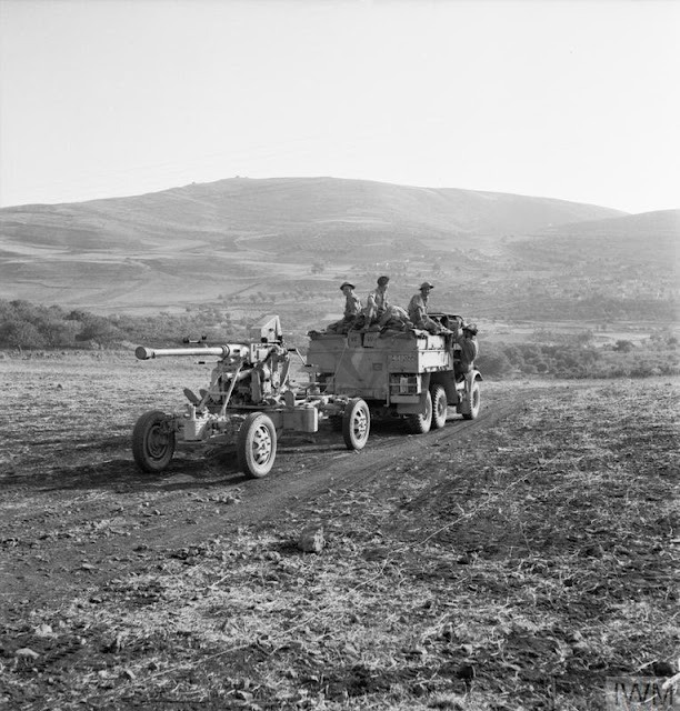 40mm anti-aircraft gun being towed in Syria 16 June 1941 worldwartwo.filminspector.com