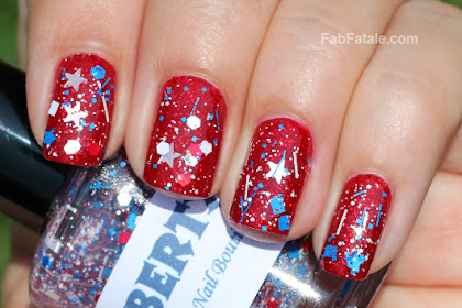 Red And White Glitter Nail Ideas