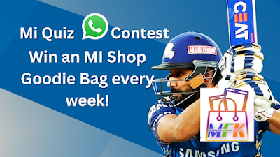 Mumbai IPL WhatsApp Quiz Contest Win Goodies