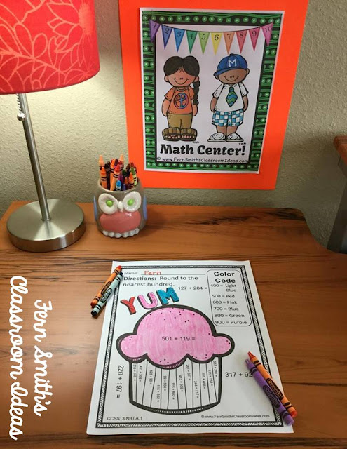 Fern Smith's Classroom Ideas Rounding to Estimate the Sum Color By Code Printables at TeacherspayTeachers, TpT.