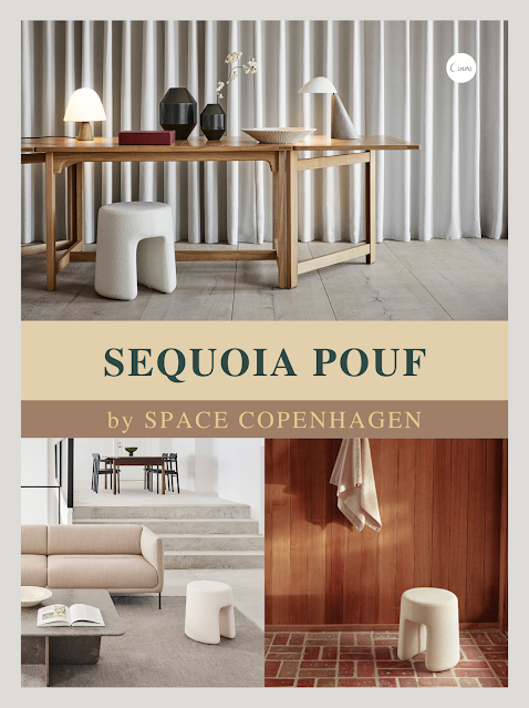 DANISH MODERN DESIGN FURNITURE - SEQUOIA POUF BY SPACE COPENHAGEN