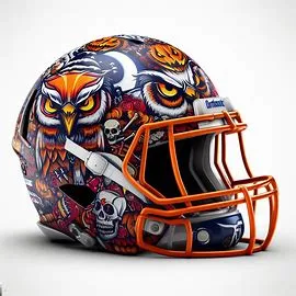 Florida Atlantic Owls Halloween Concept Helmets